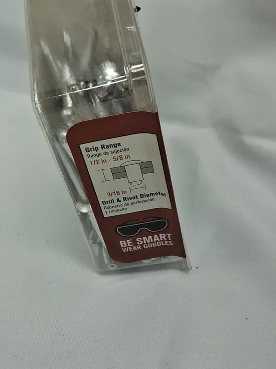 Ace 3/16 in. D X 1/2 - 5/8 in. Range Aluminum Rivets Silver 50 pk - Picture 2 of 3